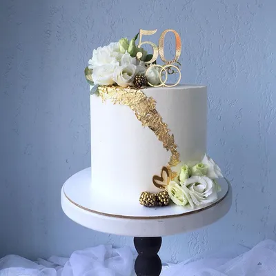 Невероятный торт на золотую свадьбу: фото, фон, обои