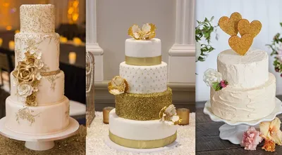 Бесплатные картинки торта на золотую свадьбу (jpg, png, webp)