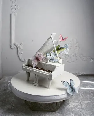 Вдохновляющий десерт на фоне музыки: торт пианино