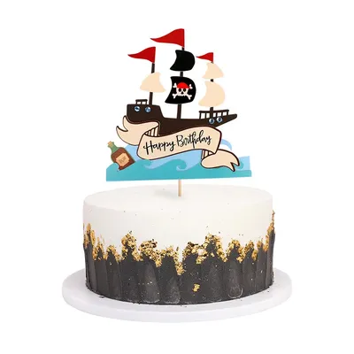 Детский торт для мальчика \"Пиратский корабль\" можно купить стоимостью от  3700.00 рублей