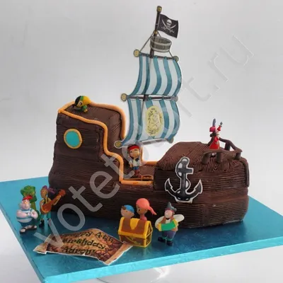 Праздничный торт Пиратский корабль