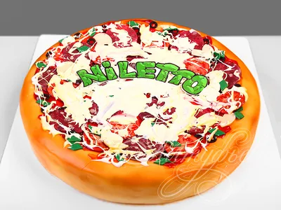 Торт Пицца подростку 26035221 стоимостью 5 950 рублей - торты на заказ  ПРЕМИУМ-класса от КП «Алтуфьево»