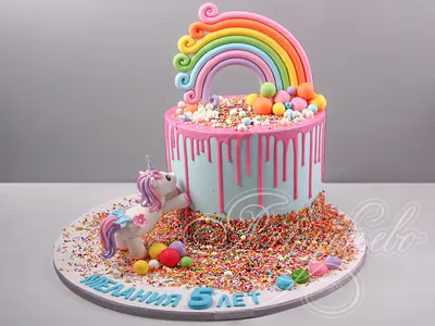 Торт радуга или радужный торт. со …» — создано в Шедевруме