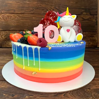 Торт радуга в своей великолепной красоте - скачать бесплатно