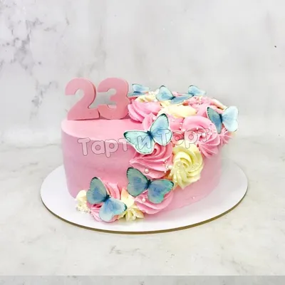 Торт с бабочками | Торт на день рождения, Торт для девочки, Тематические  торты