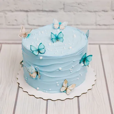 Торт с бабочками фотографии