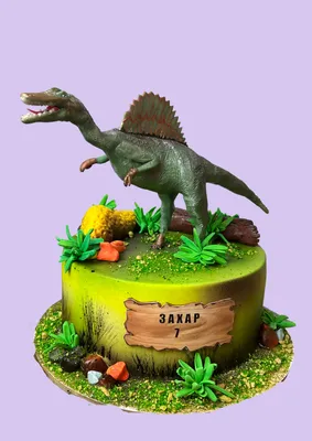 Торт с динозаврами для мальчика №126301 заказать с доставкой