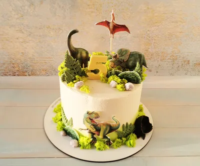 Детский торт Динозавр с печеньем - Каталог товаров - Paris Dessert -  Кондитерская Киев