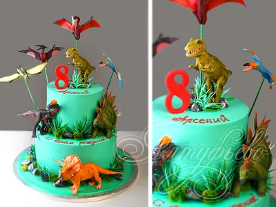 Детский торт \"Динозавр\" – купить за 3 900 ₽ | Кондитерская студия LU TI SÙ  торты на заказ