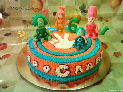 Торт с пряниками-топперами Фиксики от www.talecookies.ru @talecookies.ru |  Тематические торты, Торт ко дню рождения девочки, Детские дни рождения