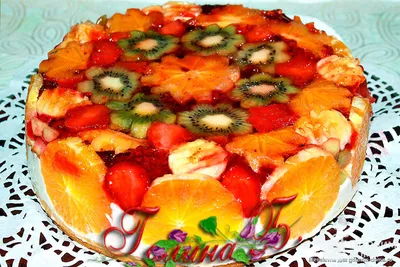 Изображения вкусного торта с фруктами в хорошем качестве