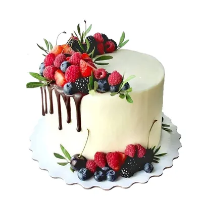Нежный десерт - торт с ароматными ягодами