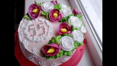 Торт Свадебные с каллами 07061618 стоимостью 3 350 рублей - торты на заказ  ПРЕМИУМ-класса от КП «Алтуфьево»