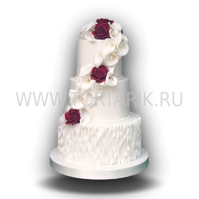 Свадебный торт «Каллы» заказать в Москве с доставкой на дом по дешевой цене