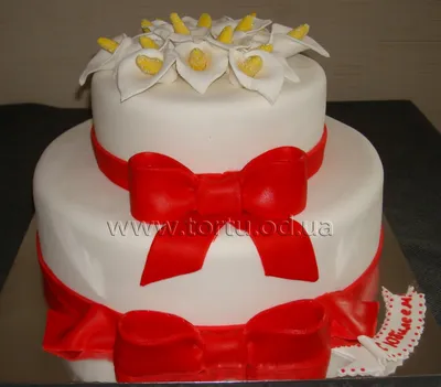 Свадебный торт с каллами - 70 фото
