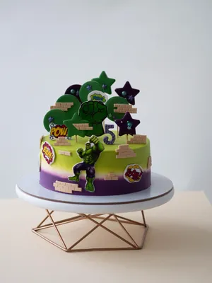 PrinTort Вафельная картинка на торт мальчику Халк супергерои