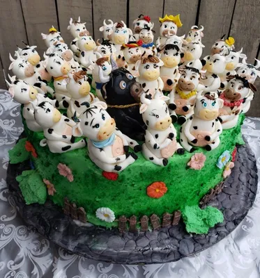 33 коровы торт | 3d cake, Cake, Food