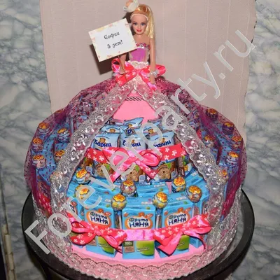 Фотография торта с куклой в качественном разрешении, формат jpg