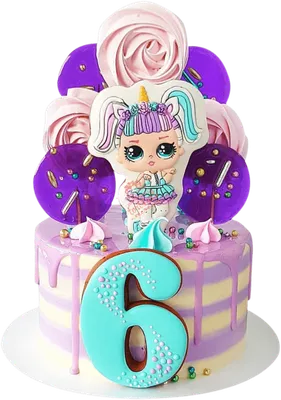 Красочное фото торта с куклой, скачать бесплатно в png