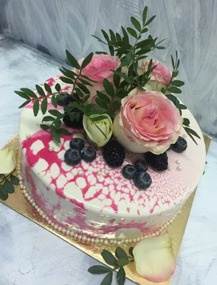 Бенто торт с цветами — Сибирская кондитерская Кемерово