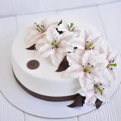 Торт с цветами из крема на заказ, доставка, фото торта, цена в  интернет-магазине