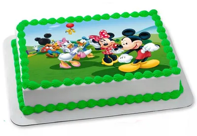 Изображение торта с микки маусом для использования в качестве фоновых обоев