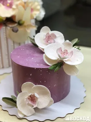 Торт с орхидеями фото фотографии
