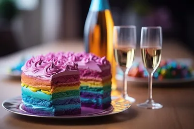 Торт «Клубника-Шампанское», Кондитерские и пекарни в Санкт-Петербурге,  купить по цене 4000 RUB, Торты в 2A CONCEPT CAKES с доставкой | Flowwow