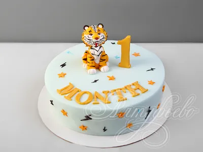 Торт с тигром фотографии
