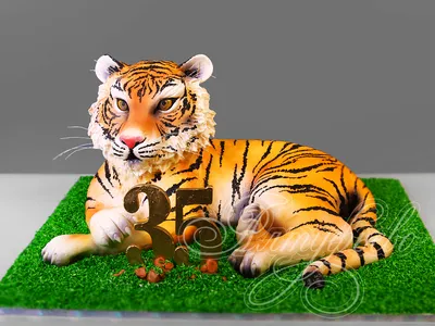 Торт с тигром jpg - наслаждение для каждого кусочка