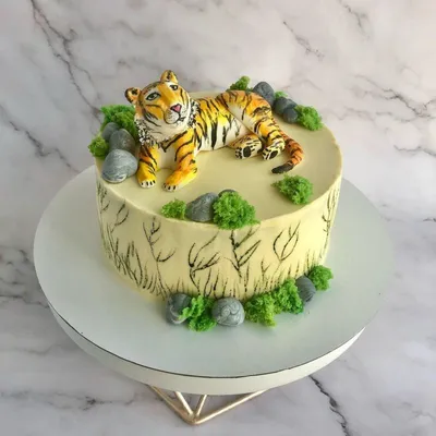 Торт с тигром jpg - баловство для ваших вкусовых рецепторов