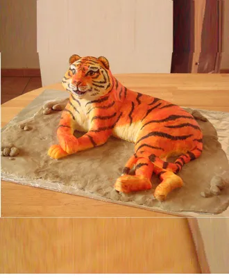 Картинка торта с тигром - путешествие в мир сладкого наслаждения