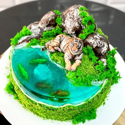 Картинки тортов с тигром - прекрасное украшение