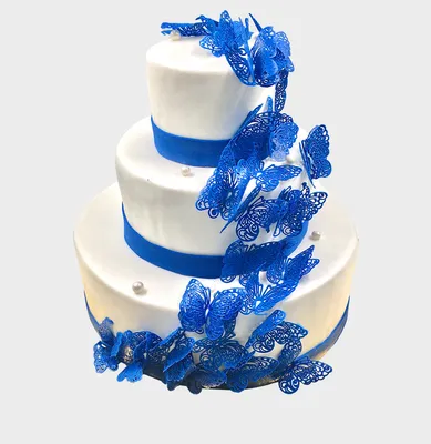 Красивое изображение торта с васильками – скачайте в желаемом формате