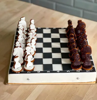 Торт шахматы №1245 по цене: 2500.00 руб в Москве | Lv-Cake.ru