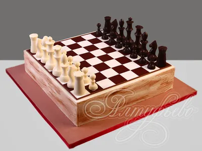 Торт Шахматы для мужчин 24094921 стоимостью 13 100 рублей - торты на заказ  ПРЕМИУМ-класса от КП «Алтуфьево»