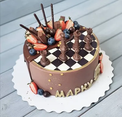 Торт Шахматы №1093 по цене: 2500.00 руб в Москве | Lv-Cake.ru