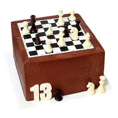 Торт Шахматная доска 24061120 стоимостью 14 900 рублей - торты на заказ  ПРЕМИУМ-класса от КП «Алтуфьево»