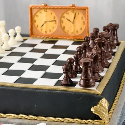 Торт шахматы фотографии