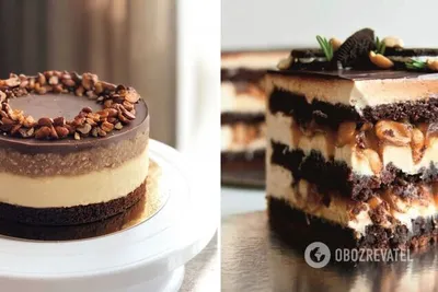 Фотографии торта Сникерс с безе для восхищения