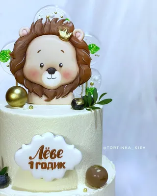 Торт со львом и короной - 70 фото