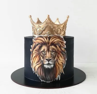 [41+] Торт со львом фото
