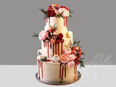 Торт без мастики на свадьбу БМ21 на заказ в Киеве ❤ Кондитерская Mr. Sweet