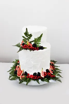 Уникальный свадебный торт без мастики