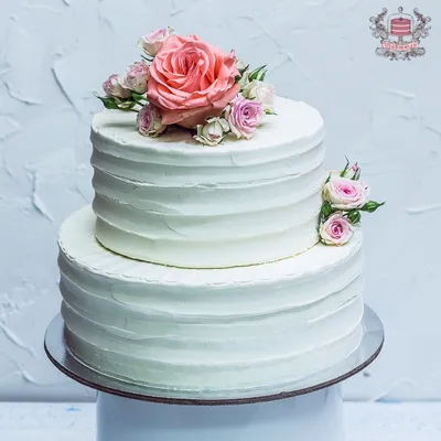 Торт свадебный без мастики в высоком разрешении