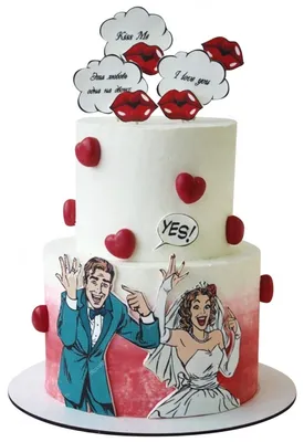 Трехъярусные свадебные торты на заказ в Москве с доставкой по выгодной цене  | Кондитерская «На Большевике»
