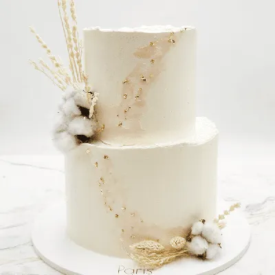 Свадебный торт марципановый