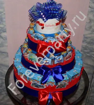 Торт Тачки 21025721 для малышей в день рождения на 5 лет кремовый со  сливками стоимостью 6 450 рублей - торты на заказ ПРЕМИУМ-класса от КП  «Алтуфьево»