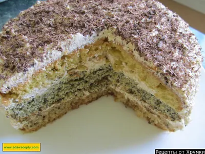 Торт Сказка с маком бисквитный рецепт с фото пошагово - 1000.menu