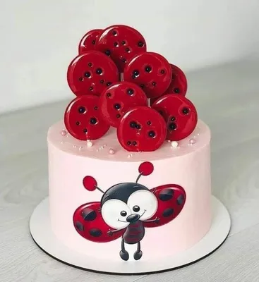 Bolo joaninha | Cake decorating frosting, Ladybug cakes, Charms cake